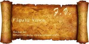 Figuly Vince névjegykártya